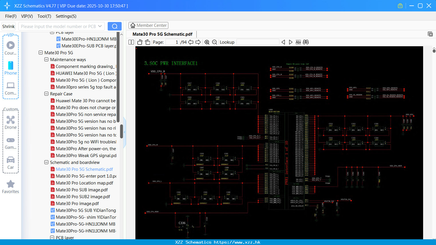 Huawei Mate30 Pro 5G Schematic